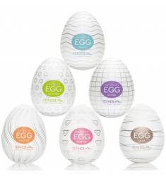 Pack 6 Huevos Tenga Egg - Masturbador masculino 